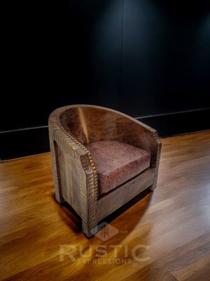 Old Fashion Barrel Chair