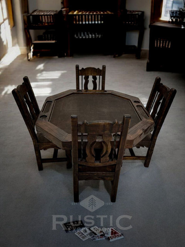 Old fashion Poker Table, Rustic Poker Table