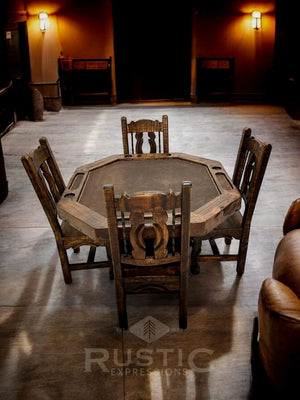Old fashion Poker Table, Rustic Poker Table