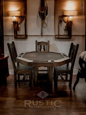 Old fashion Poker Table, Rustic Poker Table