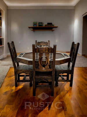 Old fashion Poker Table, Rustic Poker Table