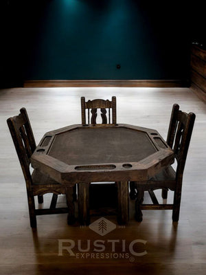 Old fashion Poker Table, Rustic Poker Table