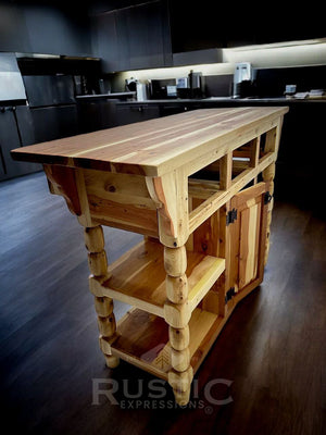 Turned Kitchen Island