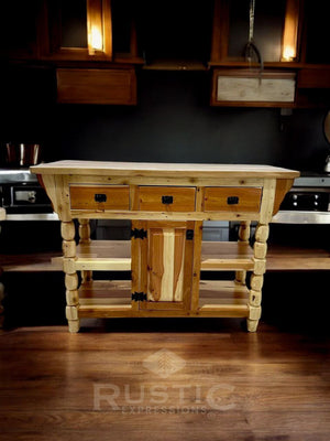 Turned Kitchen Island