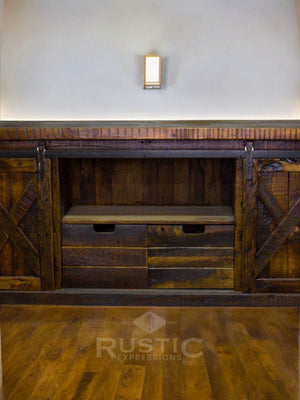 Old Fashion Barn Door Buffet