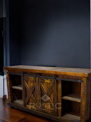 Old Fashion Barn Door Buffet