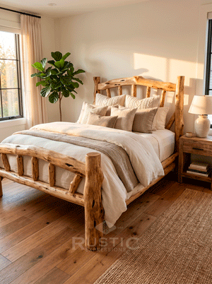 Cedar Log Bed