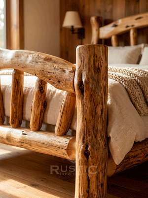 Cedar Log Bed