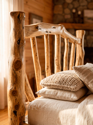 Cedar Log Bed