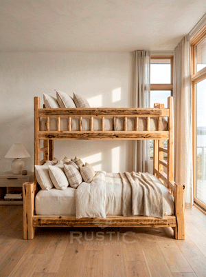 Cedar Log Bunk Beds