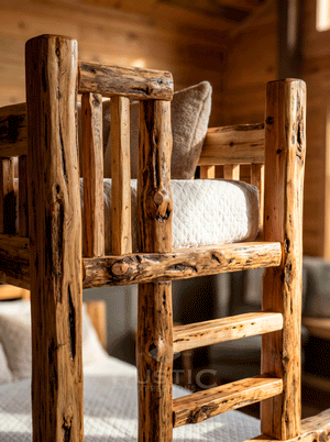 Cedar Log Bunk Beds