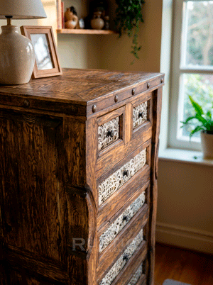 Master Ox Yoke Chest Of Drawer