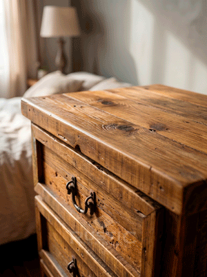 Old Fashion Nightstand - 3 Drawers