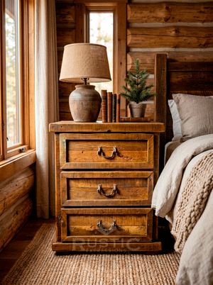 Old Fashion Nightstand - 3 Drawers