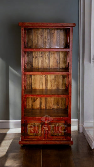 Metal Scroll Bookcase