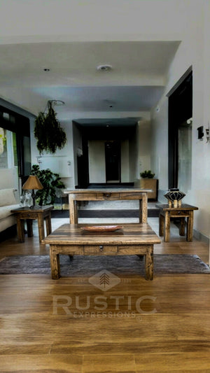 Oak Coffee Table Set