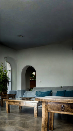 Oak Coffee Table Set