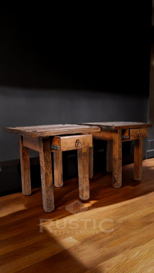 Oak End Tables Set or Single Piece
