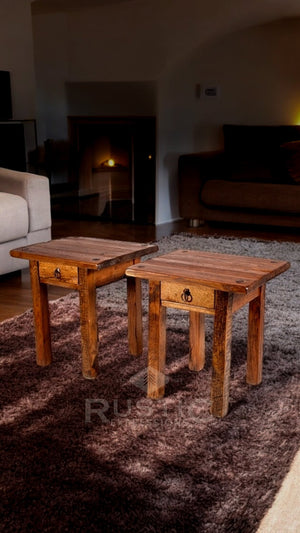 Oak End Tables Set or Single Piece