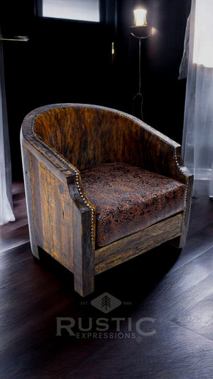 Old Fashion Barrel Chair