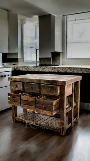 Old Fashion Escobedo Kitchen Island