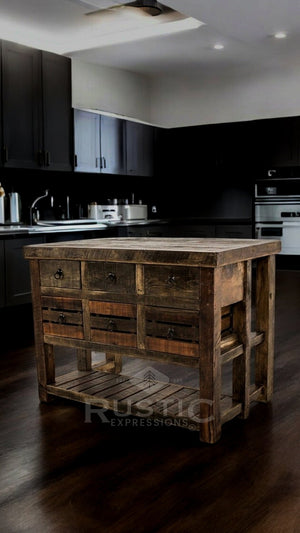 Old Fashion Escobedo Kitchen Island