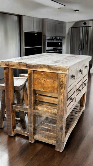 Old Fashion Escobedo Kitchen Island