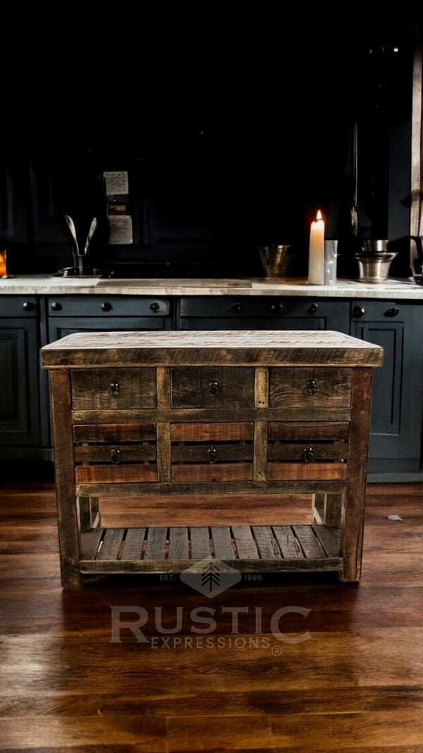 Old Fashion Escobedo Kitchen Island
