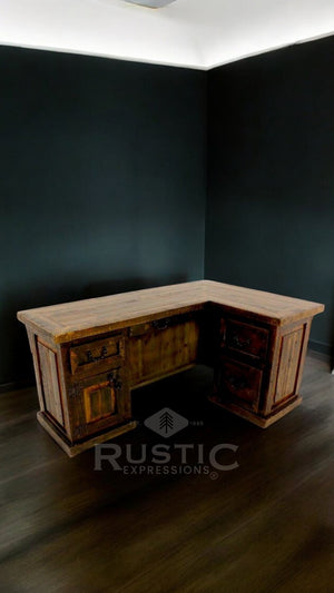 Old Fashion L-Shape Desk