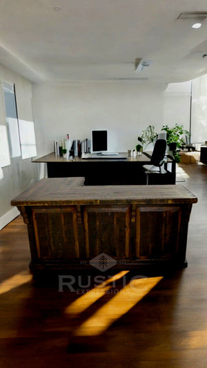 Old Fashion L-Shape Desk