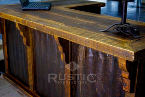 Old Fashion L-Shape Desk