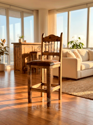 Pueblito Virginia Stool Leather