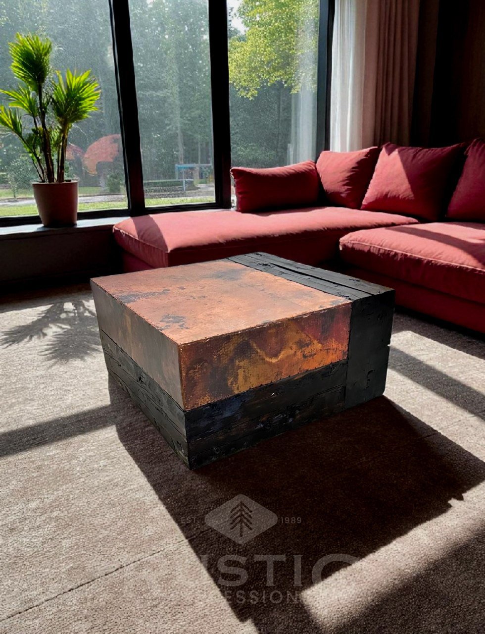 Solid Beam Coffee Table