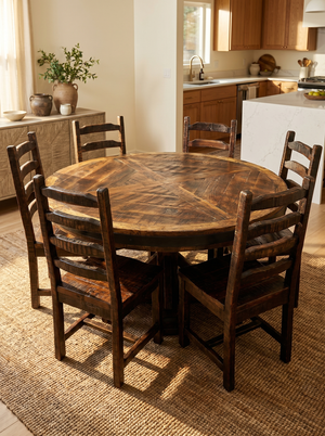 Set Old Fashion Hacienda Dining Table  + Sonora Old Fashion Chairs
