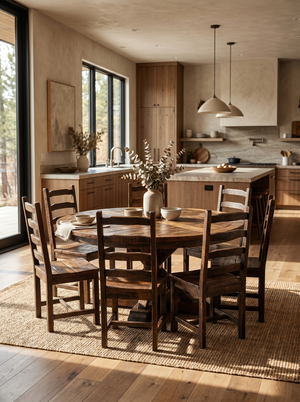 Set Old Fashion Hacienda Dining Table  + Sonora Old Fashion Chairs