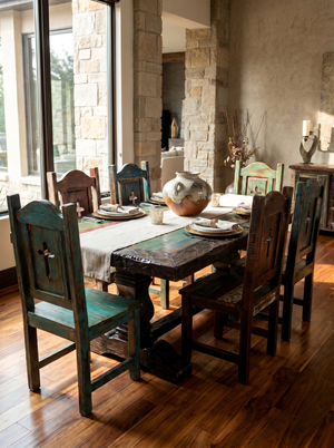 Set Santa Fe Dining Table + Santa Fe Chairs