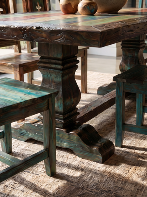 Set Santa Fe Dining Table + Santa Fe Chairs
