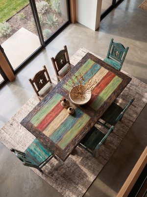 Set Santa Fe Dining Table + Santa Fe Chairs