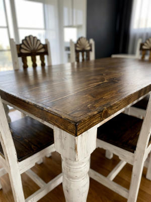 Turned Tularosa Dining Table