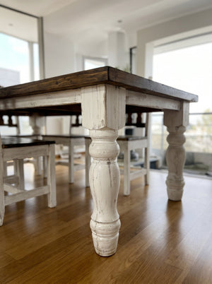 Turned Tularosa Dining Table