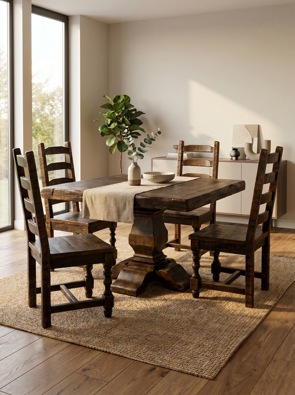 Old Fashion Square Dining Table