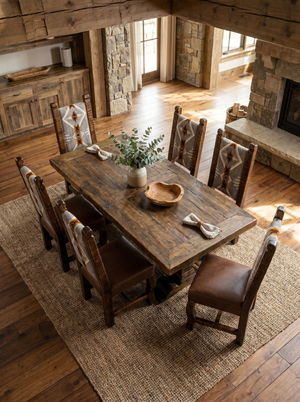 Old Fashion Premium Native Dining Table Set