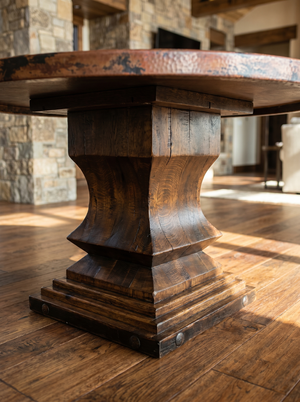 Copper Top Hacienda Dining Table