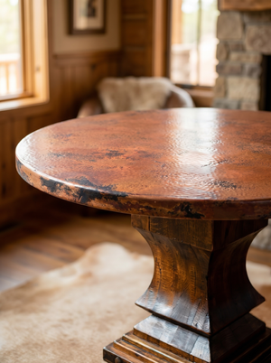Copper Top Hacienda Dining Table