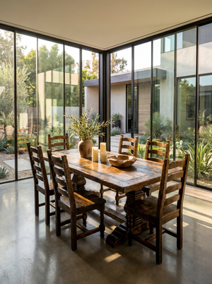 Customizable Set: Old Fashion Dining Table with Old Fashion Sonora Chair
