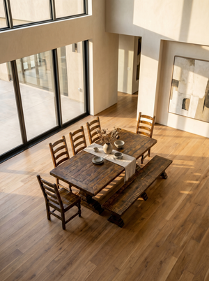 Customizable Set: Old Fashion Dining Table with Old Fashion Sonora Chair