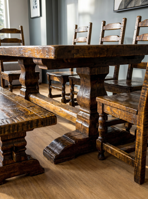 Customizable Set: Old Fashion Dining Table with Old Fashion Sonora Chair