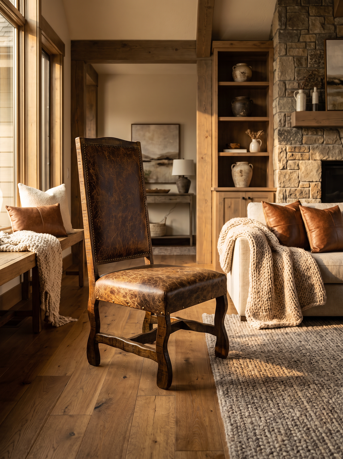 Deer Royal Brick Old Fashion Texas Chair